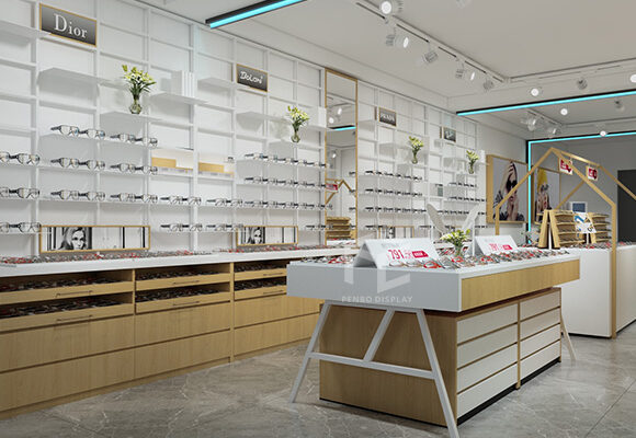 eyewear display and optical display fixtures