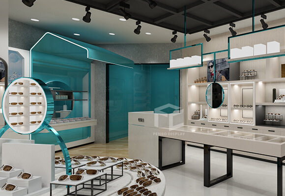 Eyeglasses display and simple optical shop design