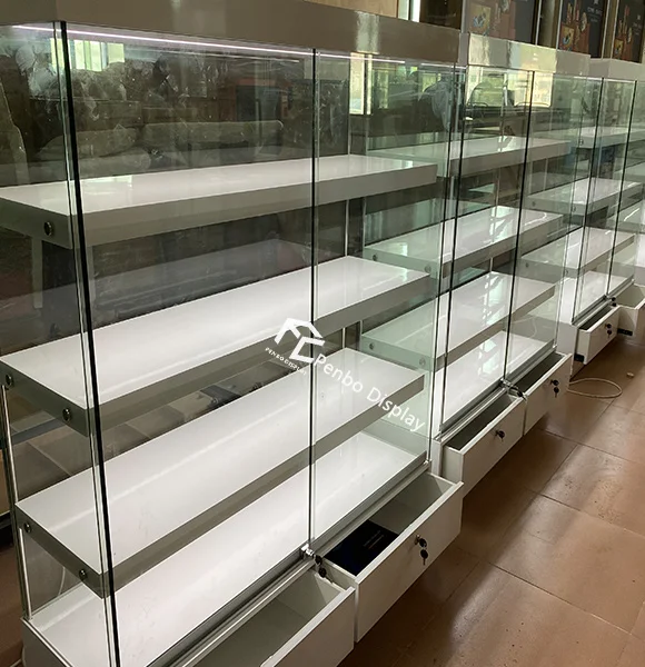 cannabis dispensary glass display cases