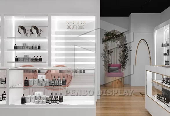 Hair Store Design | Wig Display Shelves