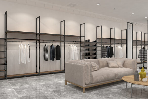 Mens Clothing Store Interior Design & Clothing Racks for Retail Stores