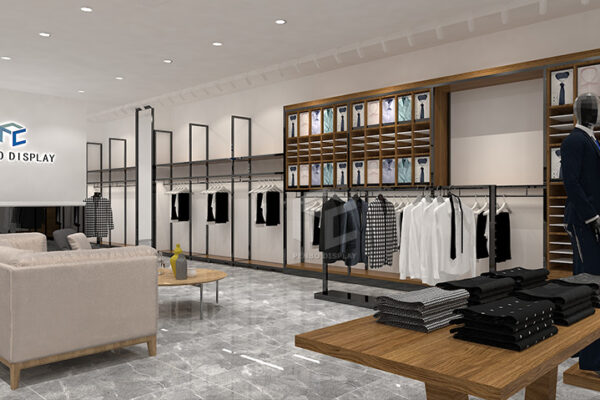 Mens Clothing Store Interior Design & Clothing Racks for Retail Stores