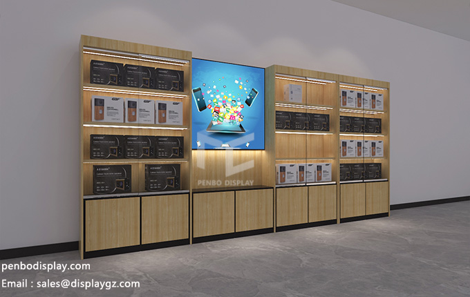 Mobile accessories shop design，accessories display stand