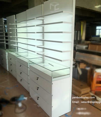 Custom Floor Standing Optical Display Cabinets - Penbo Display