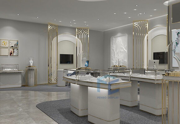 Luxury jewellery shop counter design