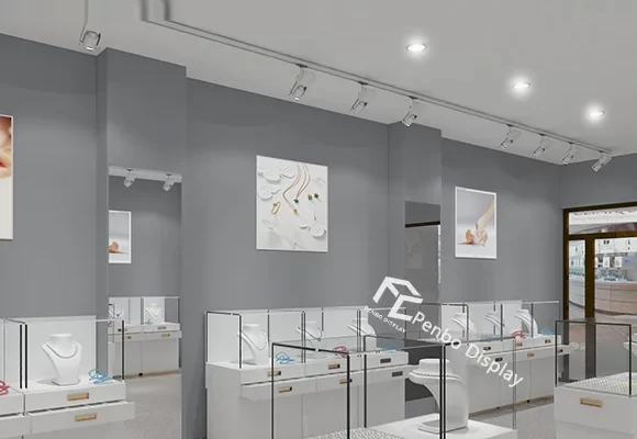 Modern Jewelry Store Counter Design