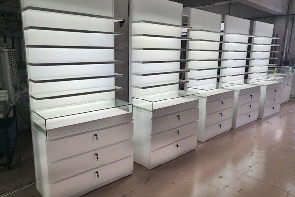 Glasses cabinet | optical shop counter design