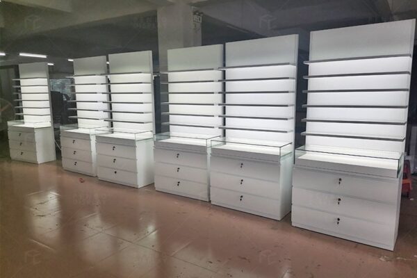 Glasses cabinet | optical shop counter design