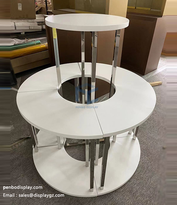 round display tables for retail stores,display table for shop,display tables for sale