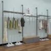 Wall mounted clothing rack,heavy duty wall mounted clothing rack,wall mounted rack,cloth shop design