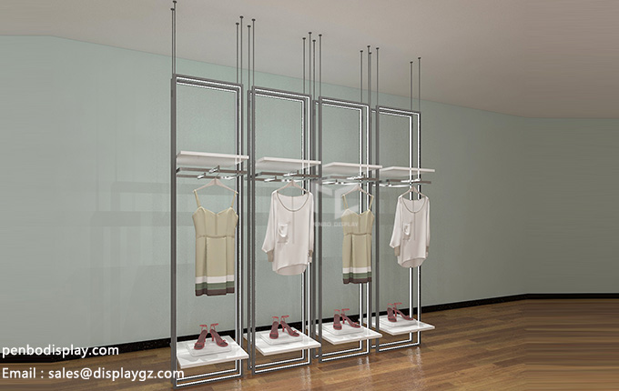 Wall mounted clothing rack & clothing displays | supplier_penbo