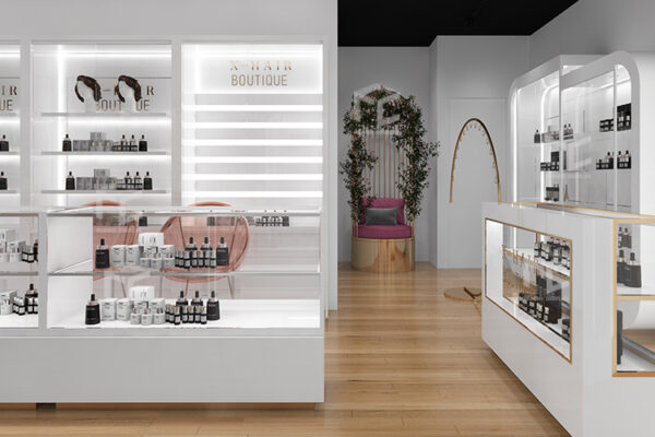 Hair Store Design | Wig Display Shelves