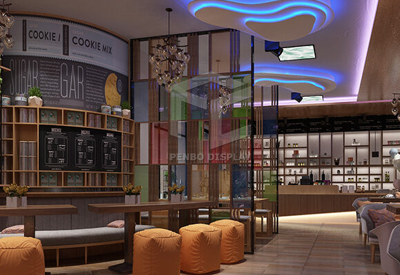 Coffee & Restaurant Shop Retail Display With Custom Designs
