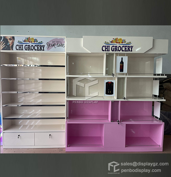 cosmetic display shelf