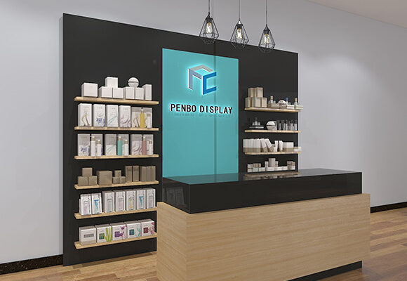 Display Shelves For Cosmetic Store