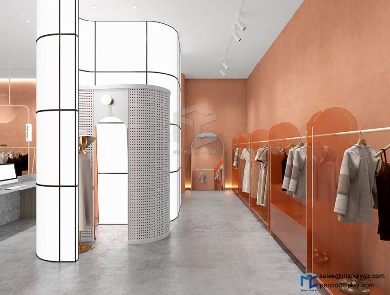 clothing shop interior design,clothing store fixtures