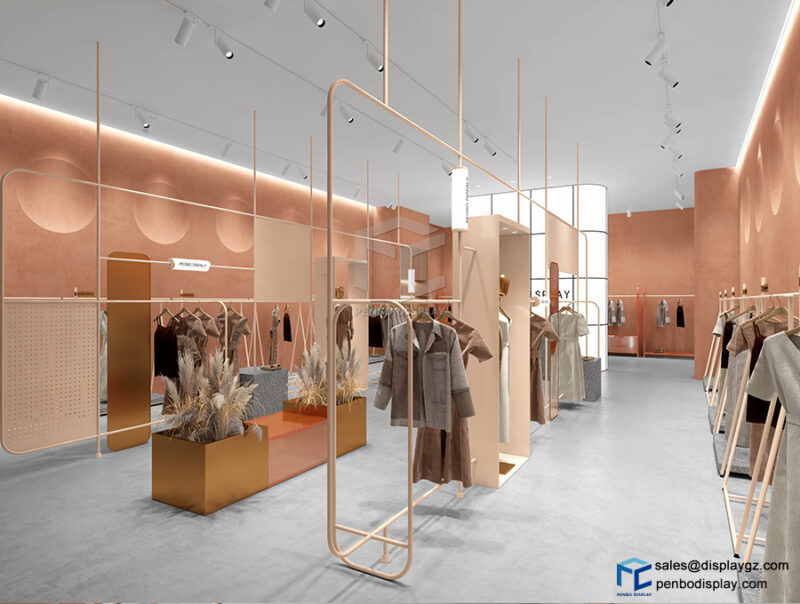 clothing shop interior design,clothing store fixtures