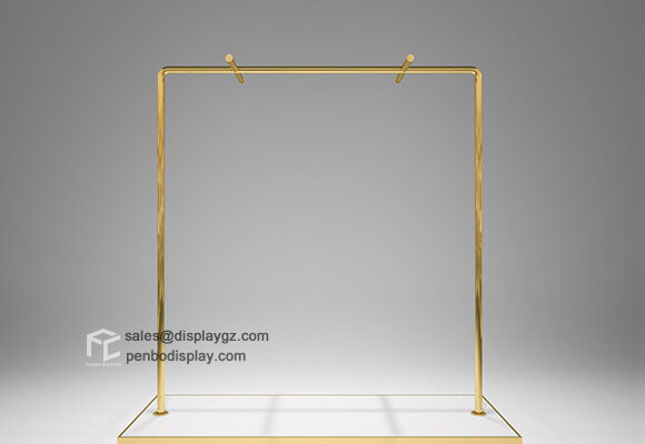Golden Clothes Display Rack