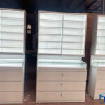 Custom Floor Standing Optical Display Cabinets - Penbo Display