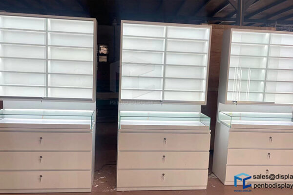 Custom Floor Standing Optical Display Cabinets