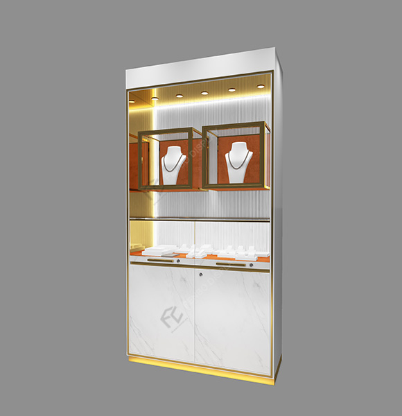 wall mounted jewelry display case