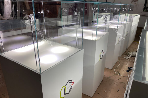 Custom dispensary display cases | drug display case