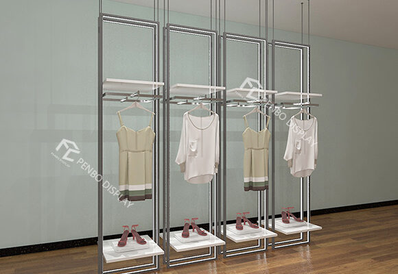 Wall Mounted Clothing Rack System