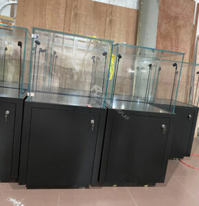 Museum Quality LED Display Case with Lockers - Secure and Effective ...
