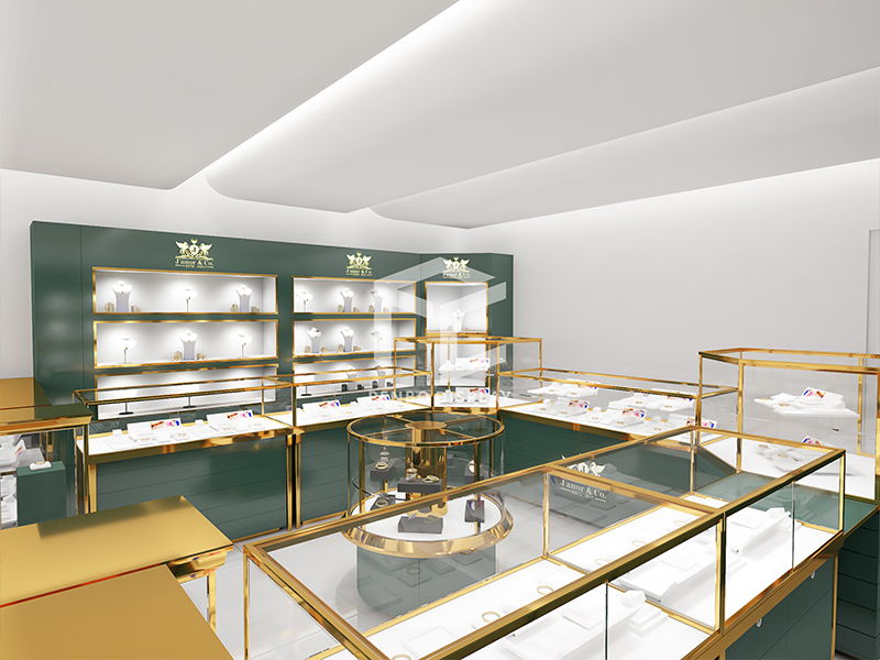 Discover Custom Jewelry Showcase, Free Jewelry Store Interior Design 3D