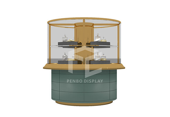 Round Jewellery Shop Showcase Design