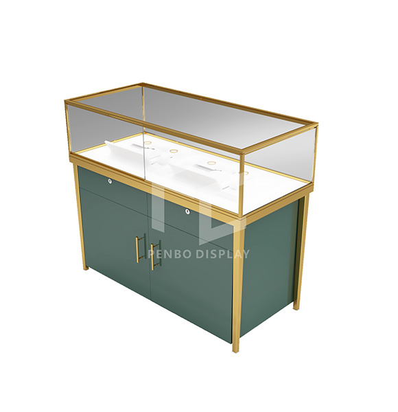 Free Standing Glass Display Cabinet with LED Light L - China Showcase, Display  Cabinet