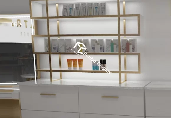 Professional Makeup Display Shelves for Shop