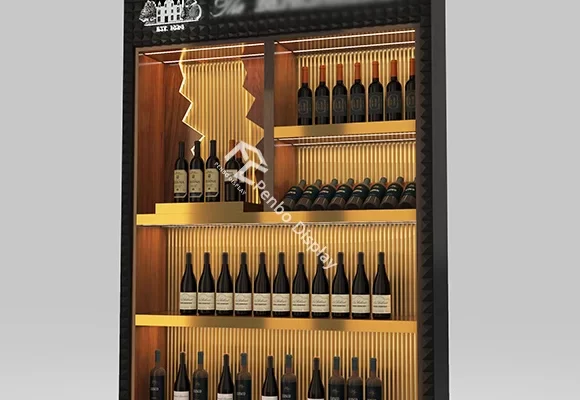 Custom Modern Wine Display Cabinet
