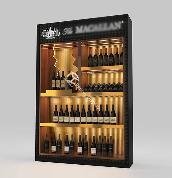 Custom modern wine display cabinet