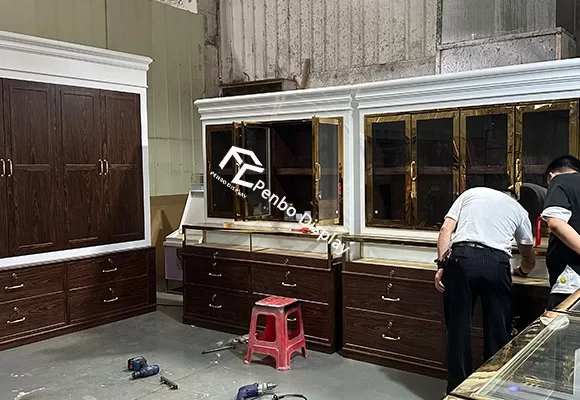 Professional Vintage Jewelry Display Cabinet for Shop