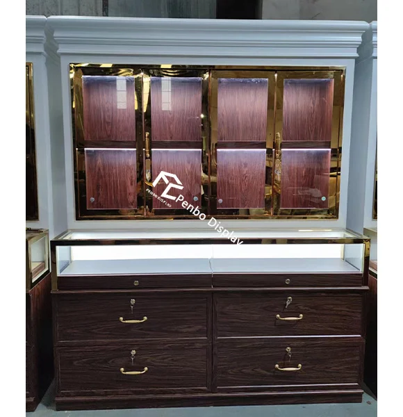 Professional vintage jewelry display cabinet for shop