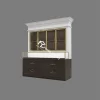 Professional vintage jewelry display cabinet for shop