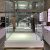 Square Pedestal jewelry showcases with legs