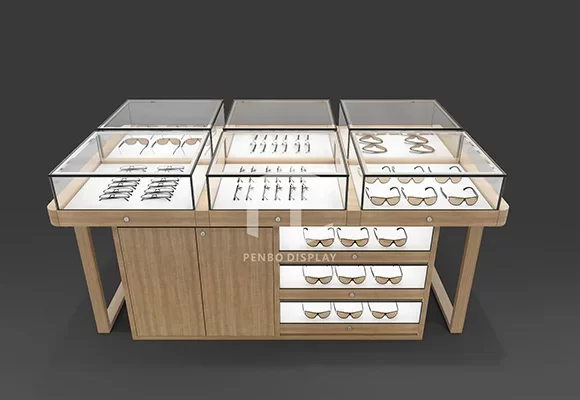 Fashion Eyeglasses Display Table with Storage