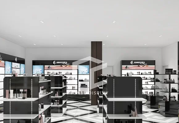 Fashion Cosmetic Store Interior 3D Design Decoration