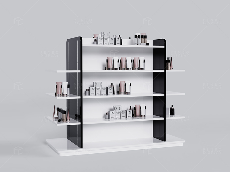 cosmetic gondola shelves & makeup display shelf,Freestanding Beauty Product Display Rack