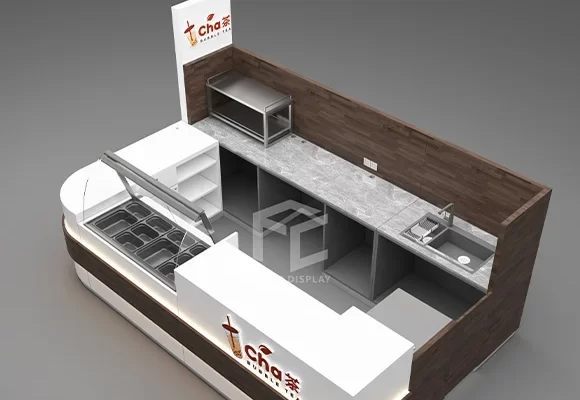 High-end Coffee Kiosk & Coffee Shop Counter for Sale