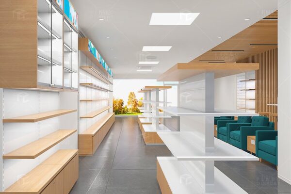 Modern Pharmacy Shelves Design