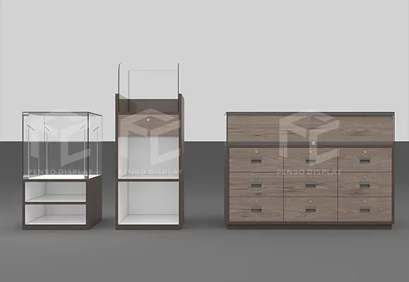 Pedestal Jewelry Display Cases & Display Counter