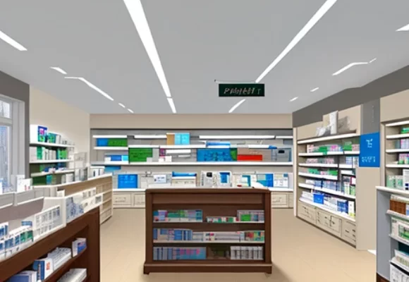 Modern Pharmacy Shelves Design