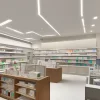 pharmacy design，pharmacy fixtures，pharmacy shelves