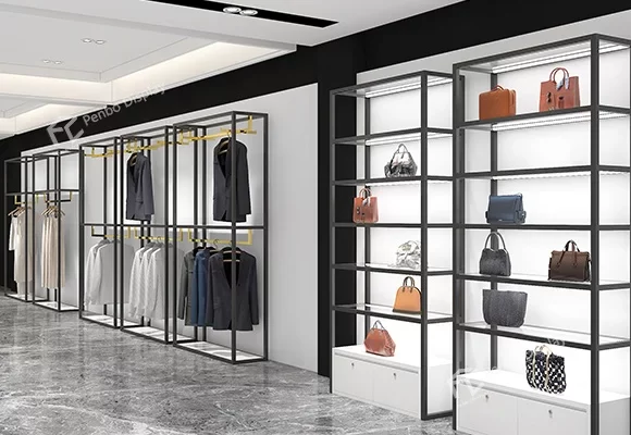 Fashion Store Bag Display Cabinet