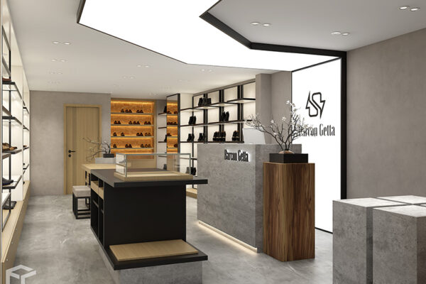 Luxury Men’s Shoe Store Design & Custom Shoe Store Fixtures