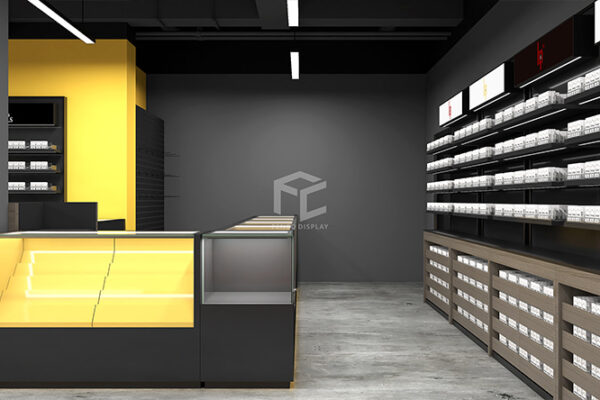 Custom Vape Shop Display Case | Modern Vape Shop Design