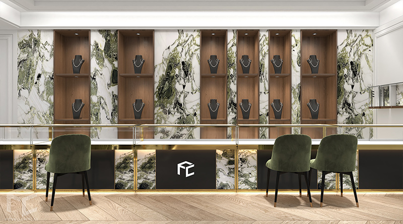 Luxury Jewellery showroom Design